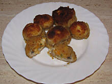 Fot. Mikemtb, Pieczarki nadziewane warzywami w panierce