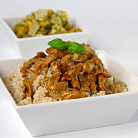 Łatwy sos kurkowy do kaszy z duszonymi fenkułami