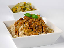 Fot. Wkn, Łatwy sos kurkowy do kaszy z duszonymi fenkułami