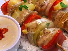 Fot. katy12, Szaszłyki rybne z ananasem i sosem curry