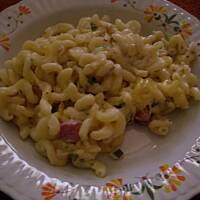 Zapiekanka makaronowa z pieczarkami