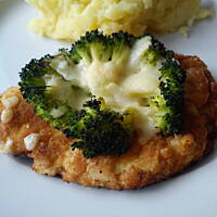 Zapiekane kotlety z brokułem