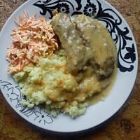 Żeberka w białym sosie