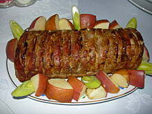 Fot. danusia19671, Schab szpikowany jabłkami