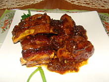 Fot. patrycja1, Duszone żeberka w miodzie i piwie
