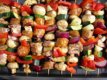 Fot. olusia23, Kolorowe szaszłyki z cukinią i boczkiem