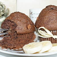 Czekoladowo - bananowe muffinki Nigelli