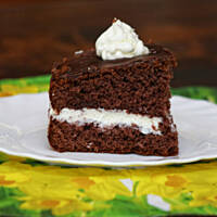 Ciasto czekoladowe z kremem