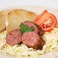 Przysmak niedźwiedzi z białej kiełbasy