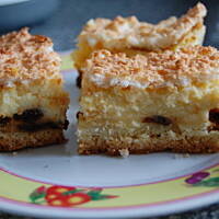 Mokry sernik z kokosem