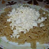 Makaron z serem na słodko