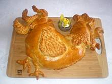 Fot. filonka86, Kogut w cieście drożdżowym faszerowany kurczakiem i warzywami