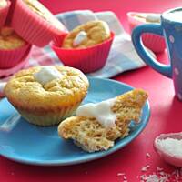 Otrębowe babeczki kokosowe