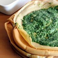 Zapiekane naleśniki ze szpinakiem