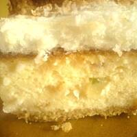 Sernik puszysty z pianką kokosową