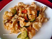 Fot. ja-żaba, Makaron z pieczarkami i cukinią