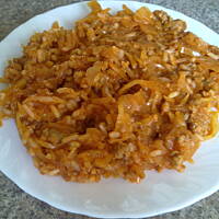Kapusta z mielonym mięsem i ryżem (bigos inaczej)