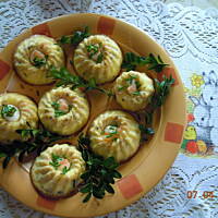 babeczki z łososiem wędzonym