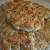 Kotlety drobiowe z pieczarkami