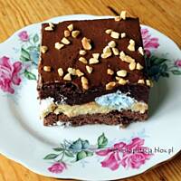 Ciasto chałwowo-czekoladowe