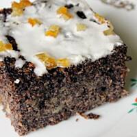 Makowiec z jabłkami