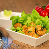 Smażone kąski z kurczaka dla dbających o linię