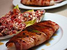 Fot. katy12, Pierś kurczaka z szałwią w boczku i sałatką z ricottą i szałwią