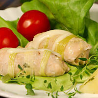 Roladki drobiowe na zielono