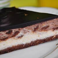 Sernik pomarańczowo czekoladowy