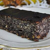 Makowiec z jabłkami i kaszą manną