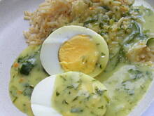 Fot. InkaMalinka, Szybkie obiady-jajka w sosie ziołowo-musztardowym