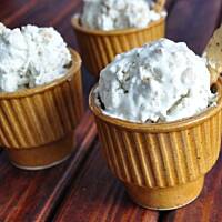 Herbaciane lody z herbatnikami