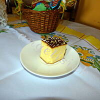 Sernik z polewą czekoladową