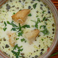 Zupa serowa z ziołami