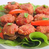 Szaszłyki z pieczarek