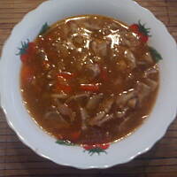 Gulasz z żołądków drobiowych