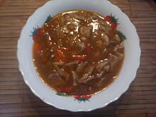 Fot. ja-żaba, Gulasz z żołądków drobiowych