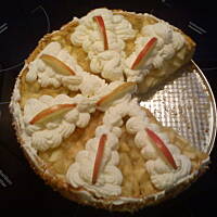 Jabłecznik z bitą śmietaną