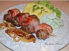 Fot. bronislawa70, Szaszłyk z wątróbki w boczku