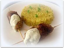 Fot. Jola66, Mini kebaby na patyku z ryżem z curry