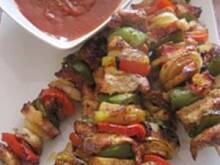 Fot. Jola66, Pikantne szaszłyki z sosem meksykańskim