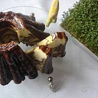 Babka marmurkowa z płatkami migdałowymi