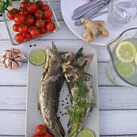 Dorsz grillowany w marynacie z imbirem i limonką
