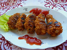 Fot. Mama - Różyczki, Skrzydełka w panierce z grilla pikantne