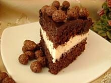 Fot. sylwiachmiel, Śmietankowo-czekoladowy torcik