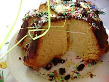 Fot. sylwiachmiel, Rumowo-waniliowa babka w gorzkiej polewie