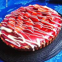 Ciasto marcepanowe z truskawkami