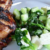 Grillowane imbirowe ćwiartki z kurczaka