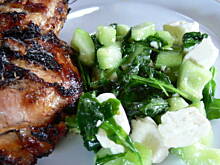 Fot. BernadettaP, Grillowane imbirowe ćwiartki z kurczaka