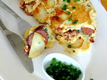 Fot. kasia_sach, Męski omlet z kiełbasą i ziemniakami